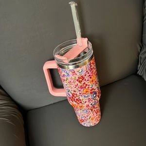 Floral 40oz Steel Tumbler